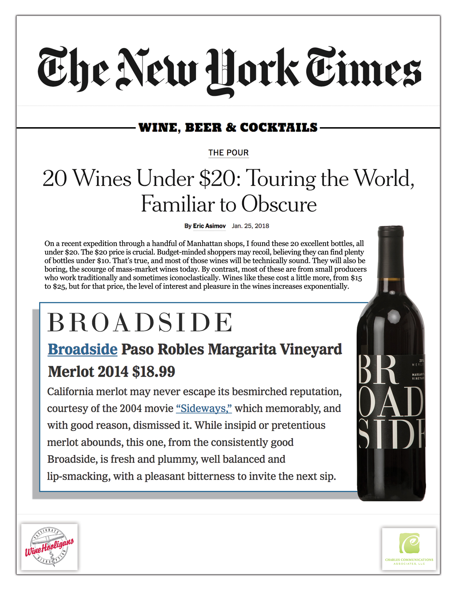 The Best 20 Wines Under $20 - The New York Times