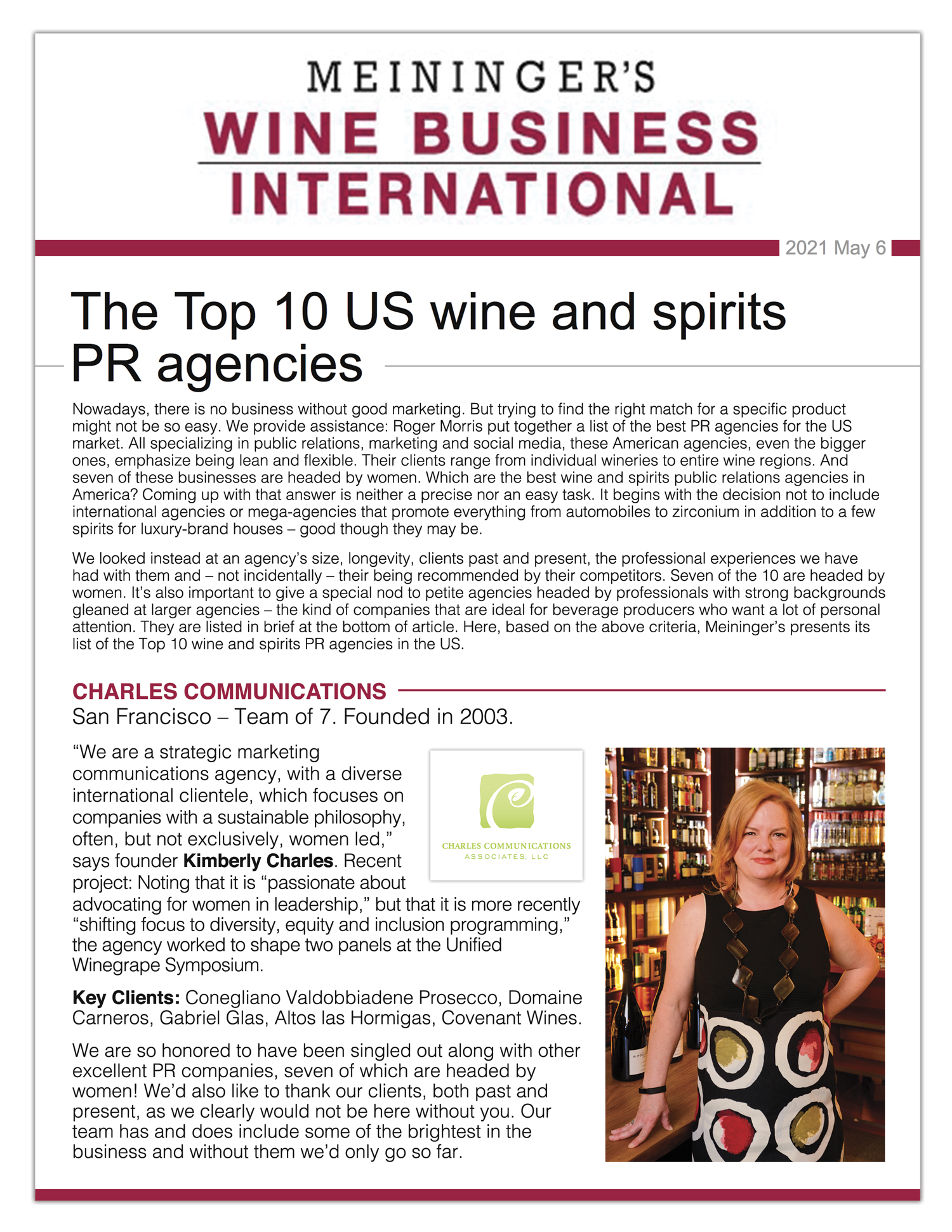 Meiningers Wine Business Int