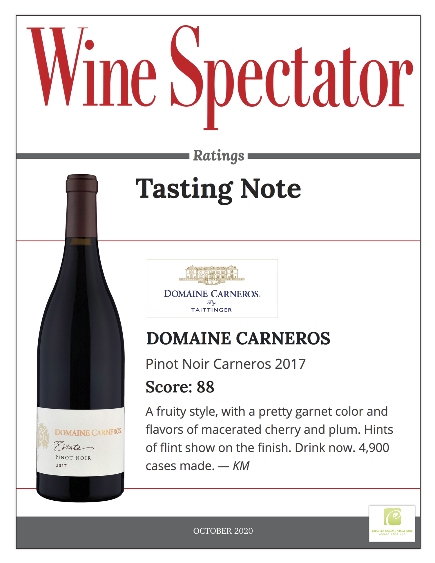 Wine Spectator - Carneros Pinot Noir